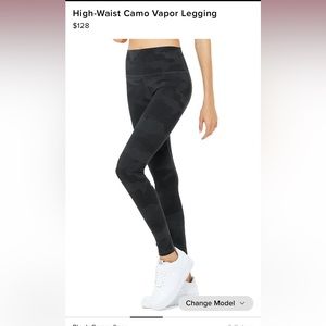 ALO high waist camo vapor leggings